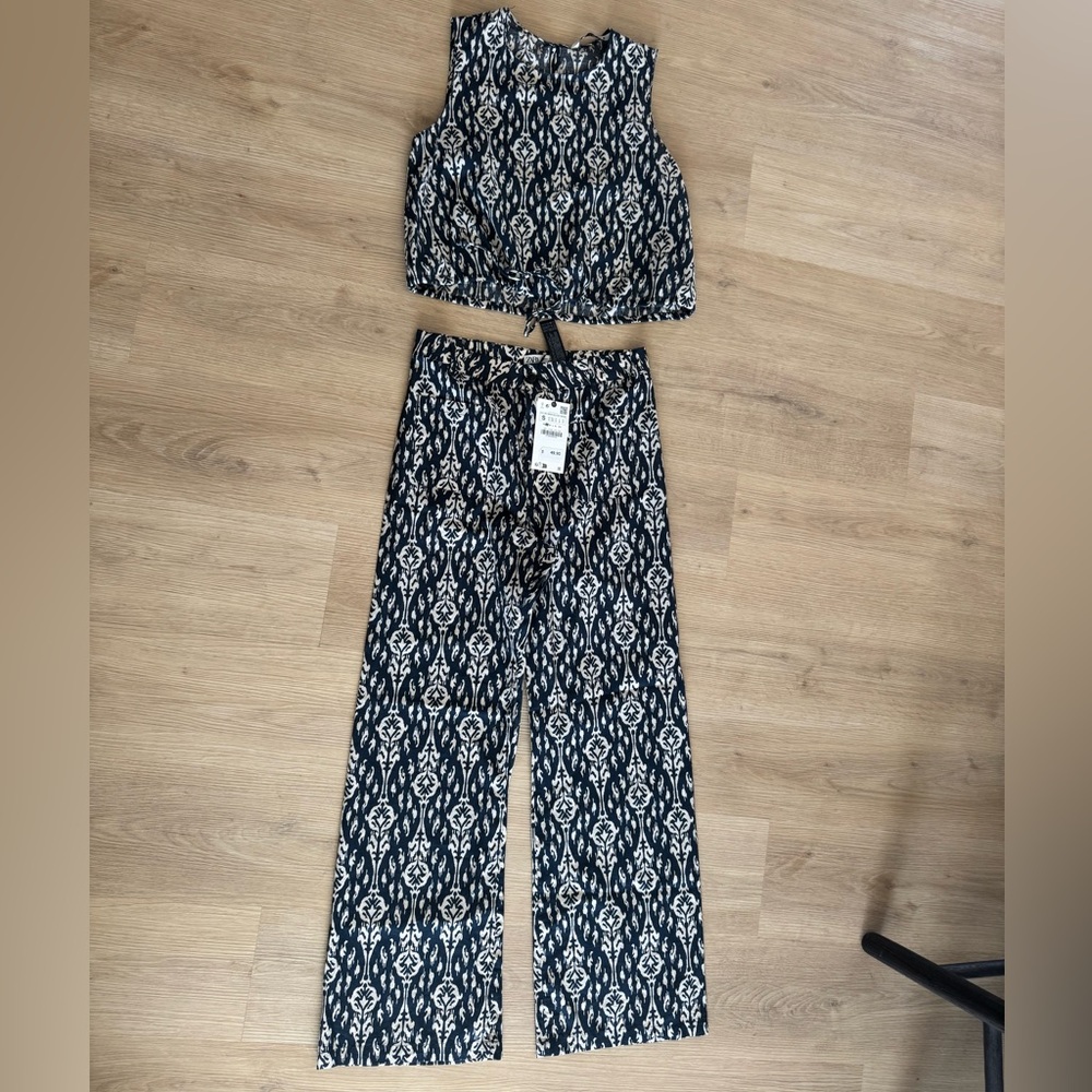 Zara Patterned Two-Piece Set